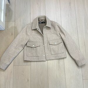 Zara cropped soft jacket